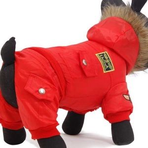 💚4/$20 SENERY Winter Dog Hooded Jacket, XL